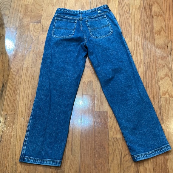 Tommy Hilfiger Vintage Jeans Size 10 Blue Woman Pockets Tie Accent Waistband - Picture 4 of 12